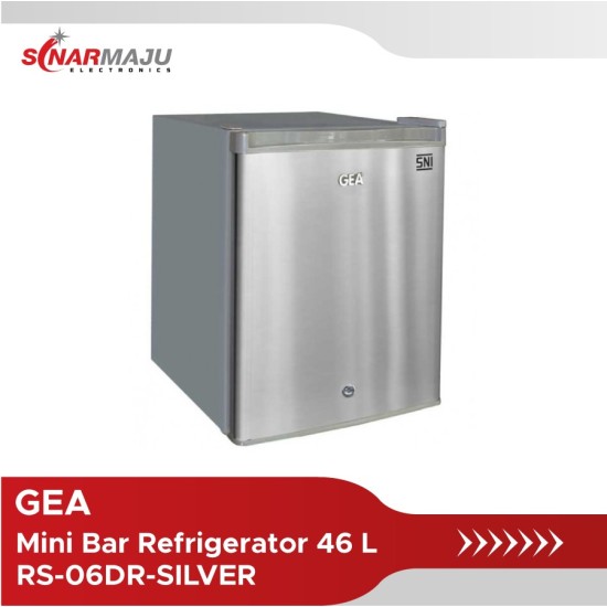 Kulkas Portabel Mini Bar Gea Soft Drink Cabinet Rs Dr Silver